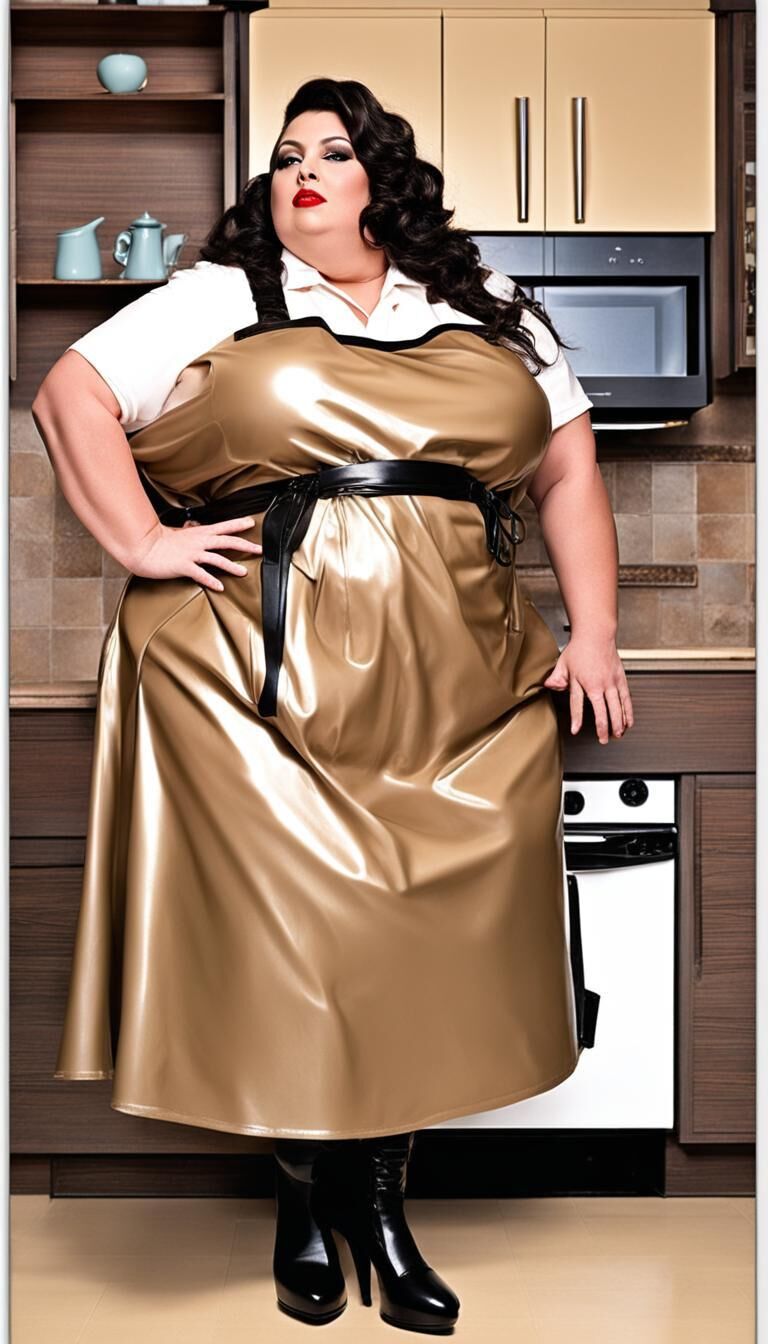 SSBBW in Latex