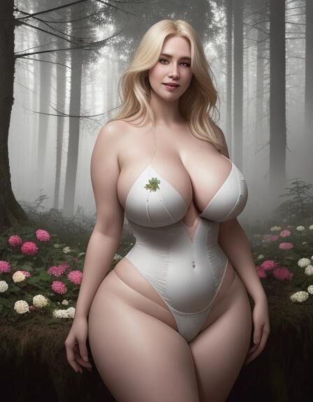  Curvy Women, Big Boobs and Big Butt, AI Generated