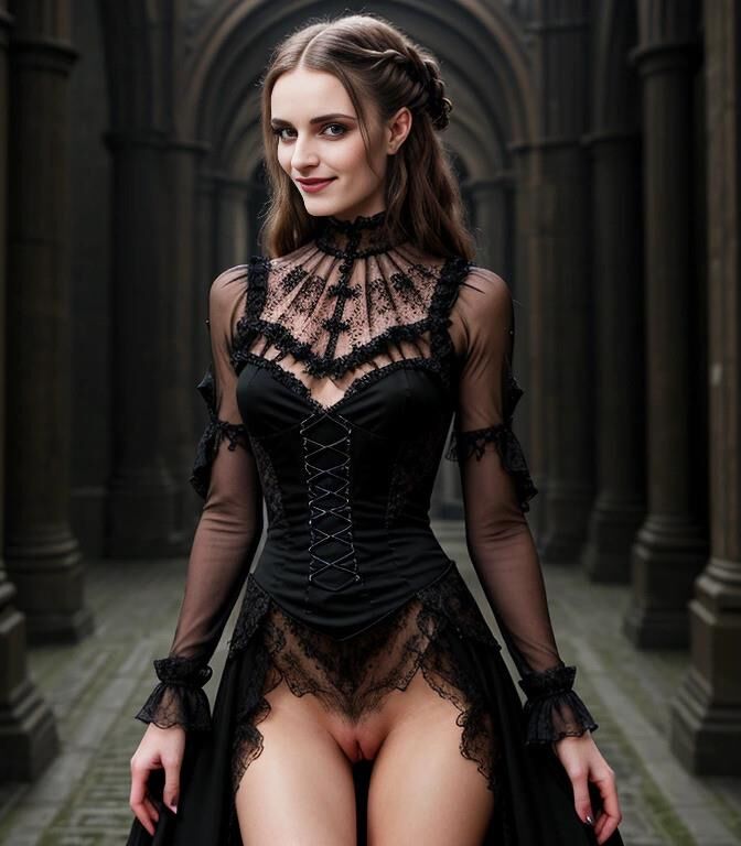 Beautiful gothic princess