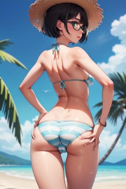 (AI Generated Hentai) Another sexy beach day with Kinkiyo!