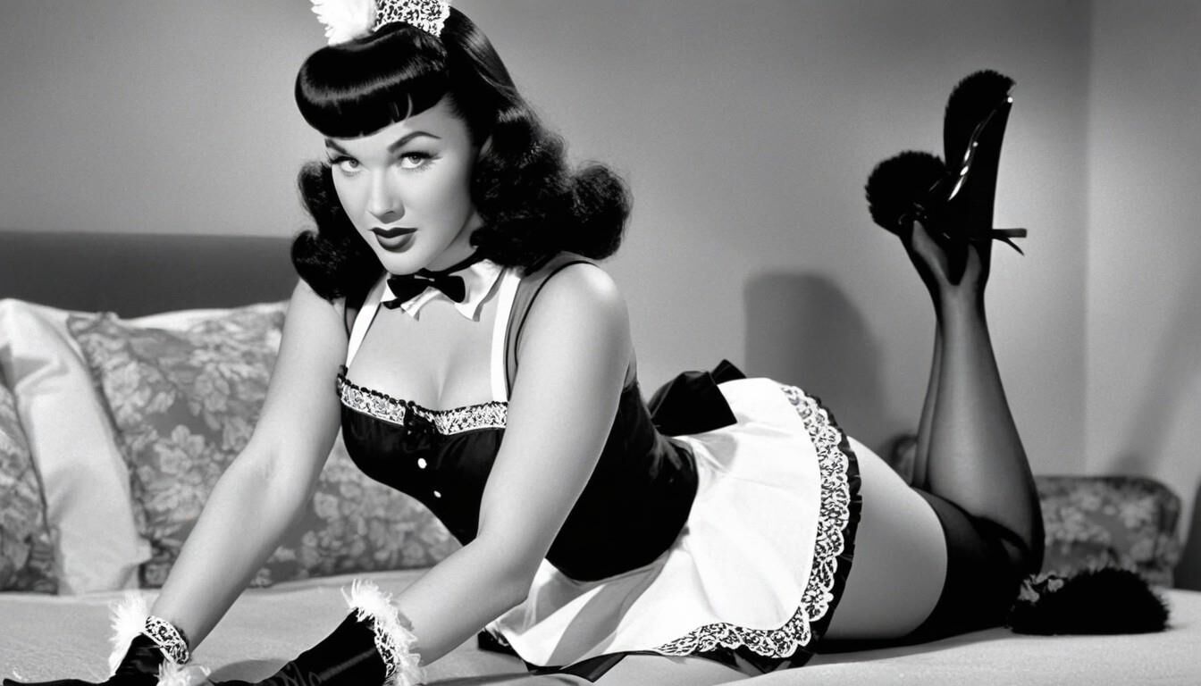 Betty Page as Maid - AI