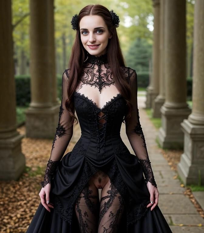 Beautiful gothic princess