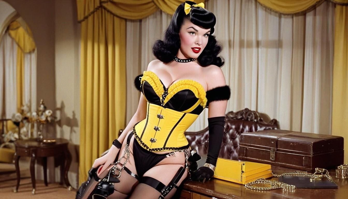 Bettie Page in Corsets 2 - AI