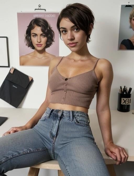 AI Babes - Jeans Tease 5