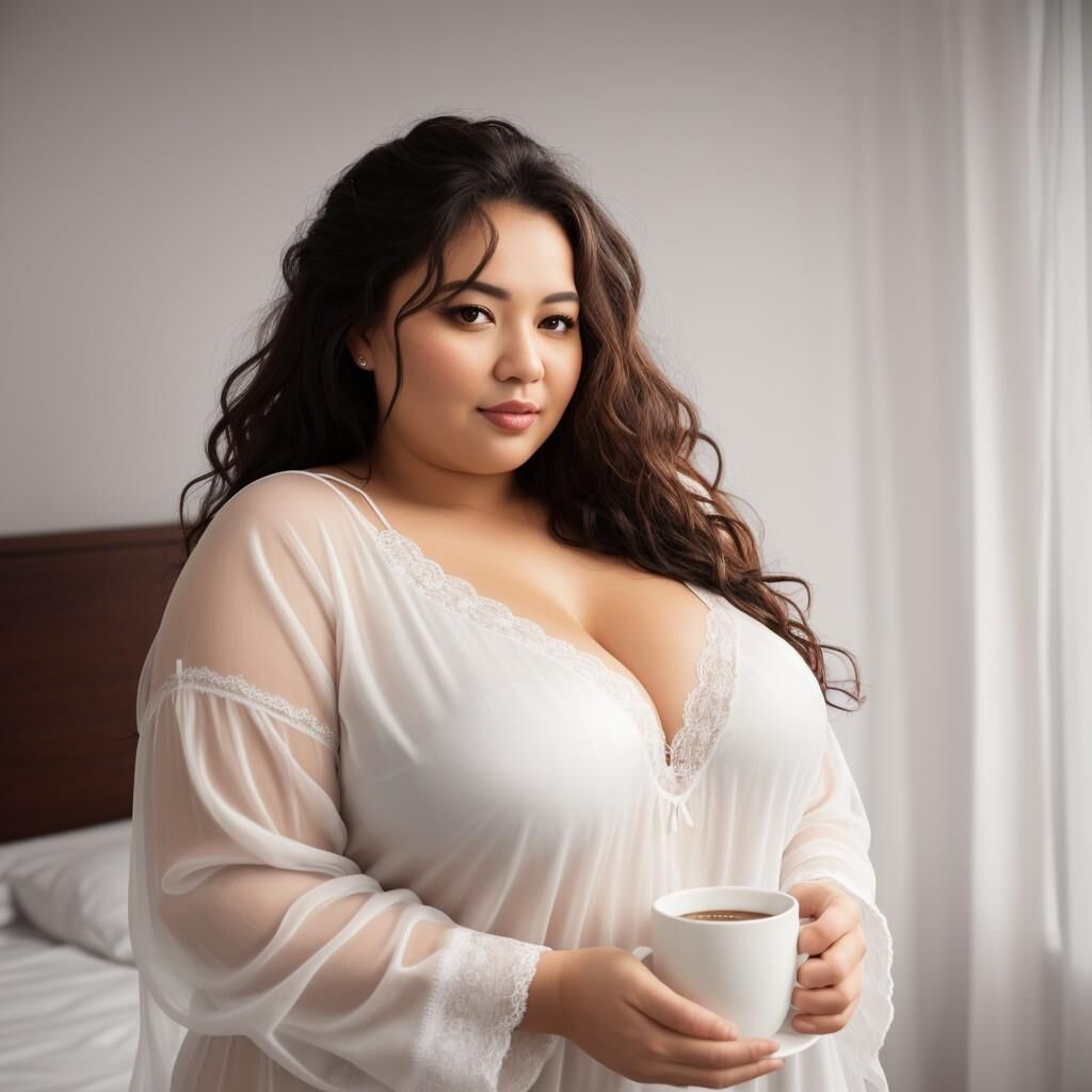 AI - Femmes en chemise de nuit avec du café