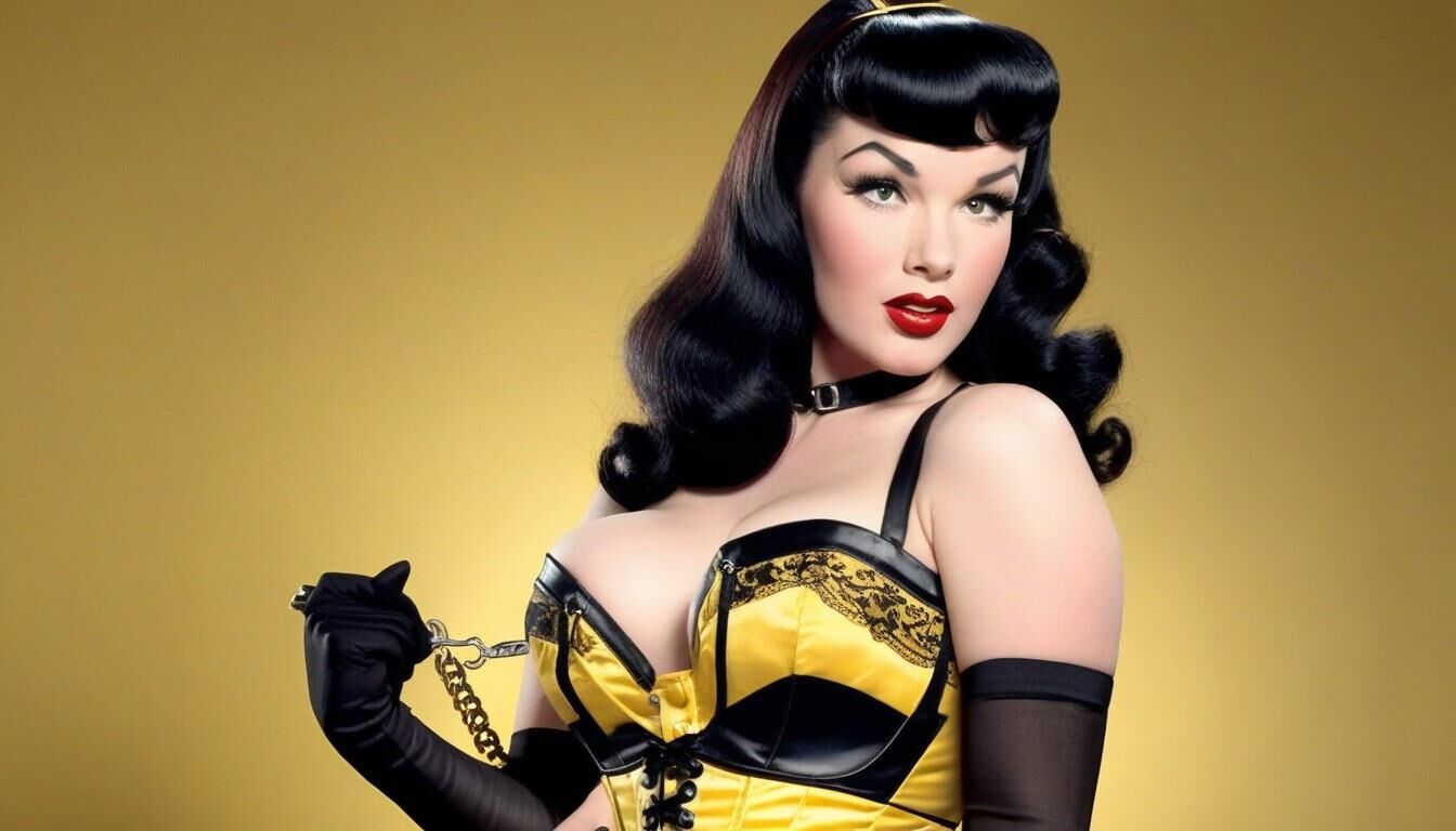 Bettie Page in Corsets 2 - AI