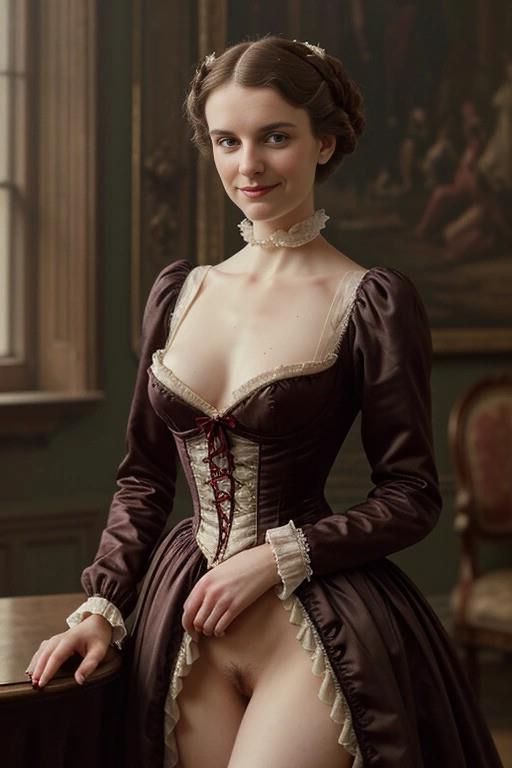 Victorian era sexy bottomless fashion 01 