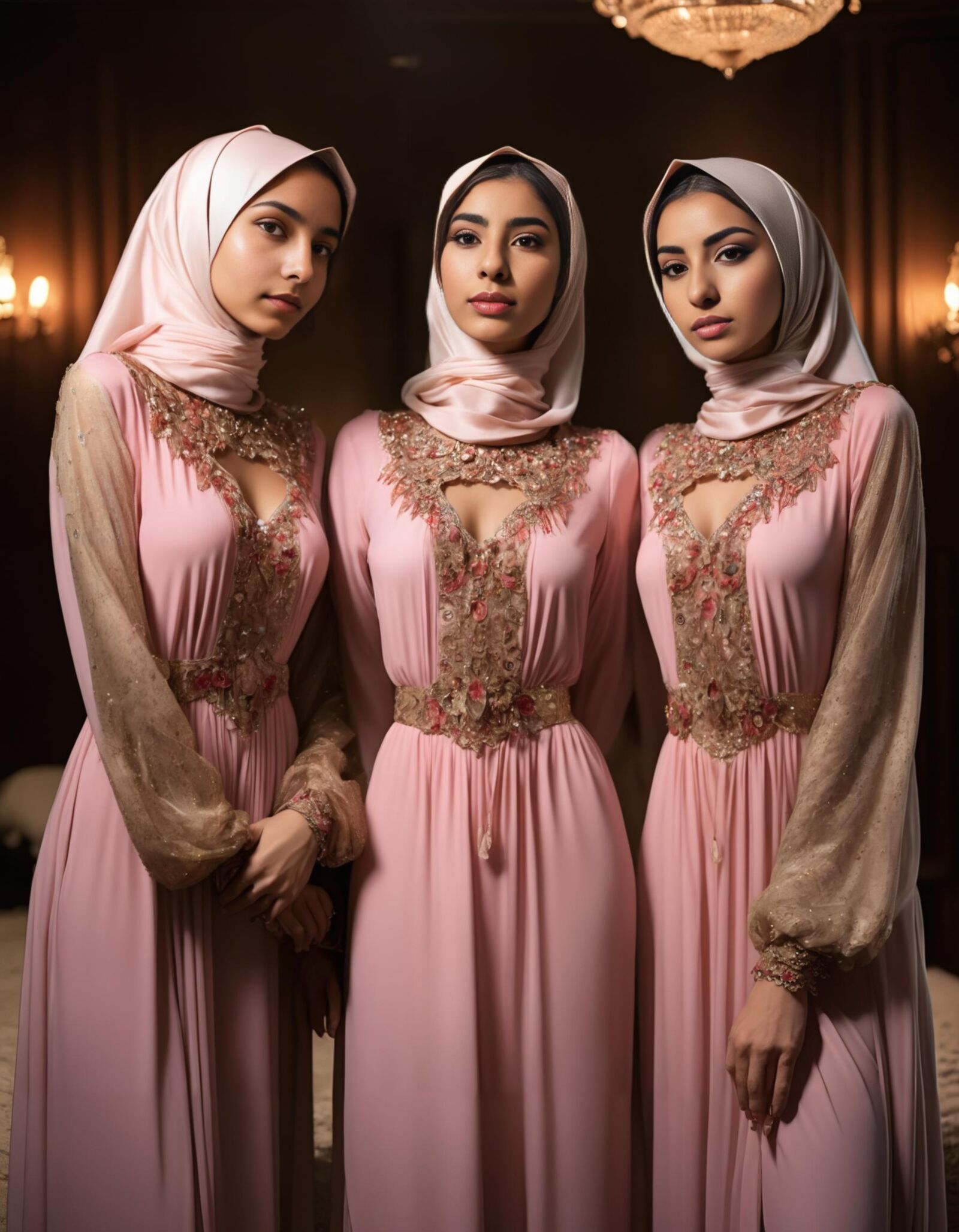 Femmes arabes hijab en lingerie exotique (AI)