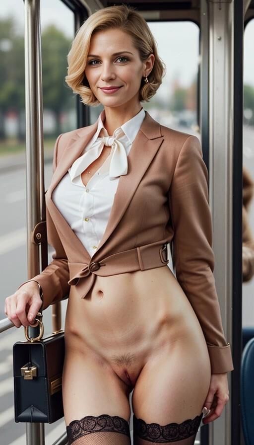 Business Ladies on public transport