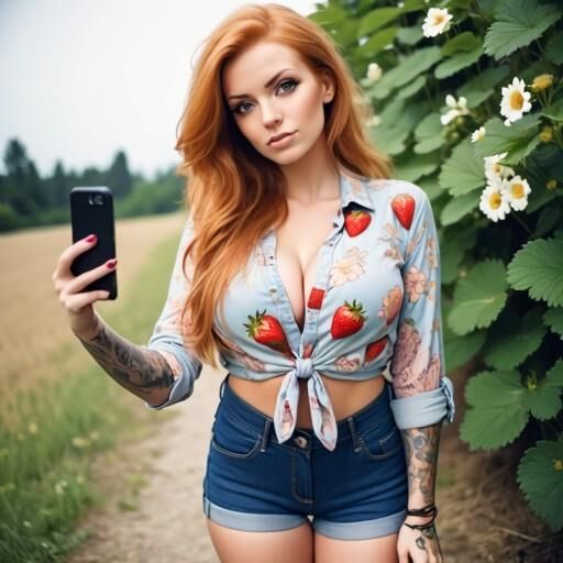 Ravishing redhead