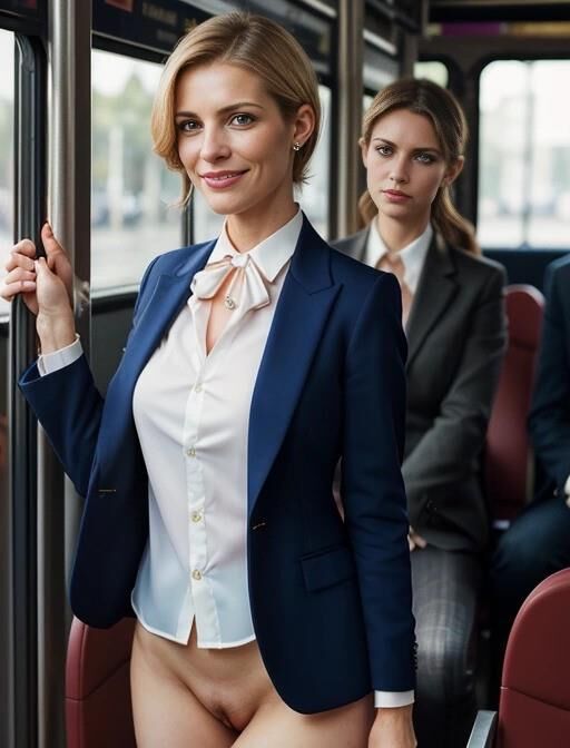 Business Ladies on public transport