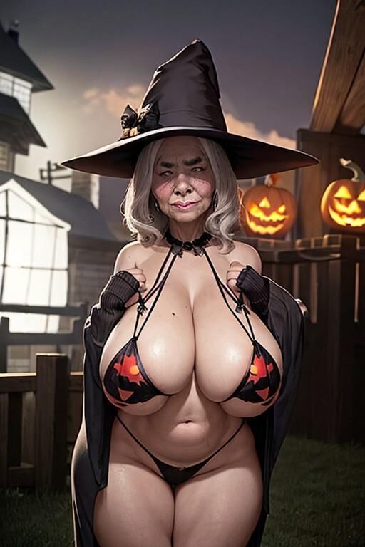 AI ハロウィン魔女