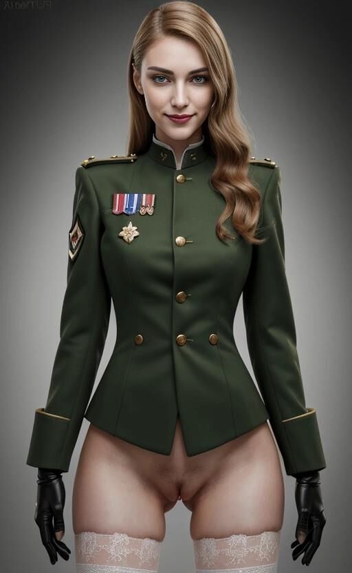 sexy Militärdamen in ihren neuen Paradeuniformen 01