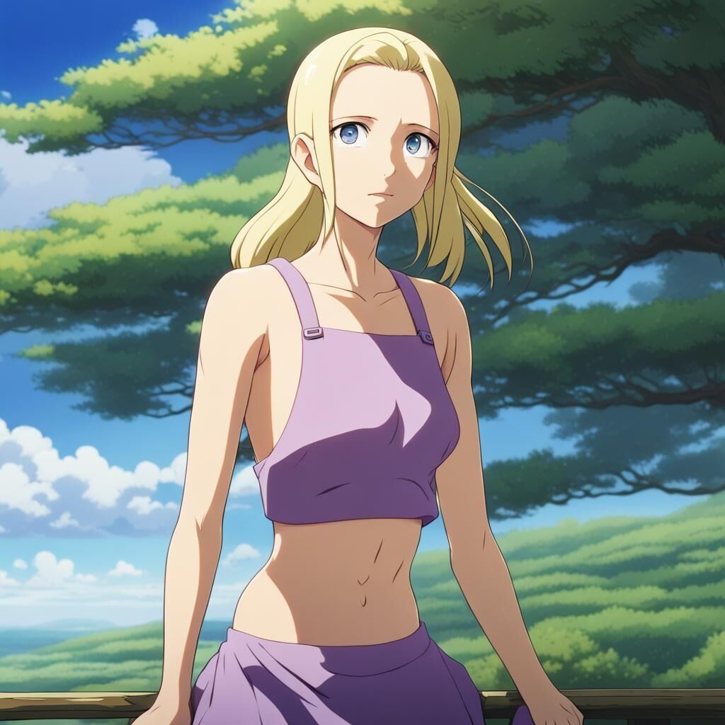 Ino Yamanaka AI Art (by KinkyWinky69 using NightCafe)