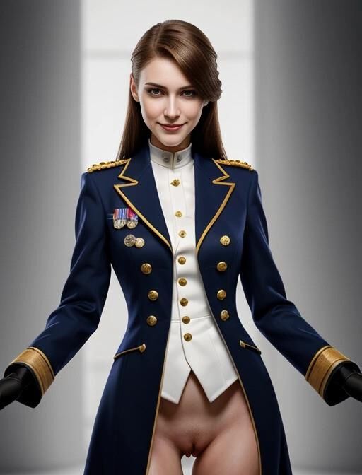 sexy military ladies in their new parade uniforms 02