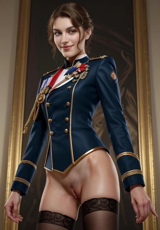 sexy military ladies in their new parade uniforms 02