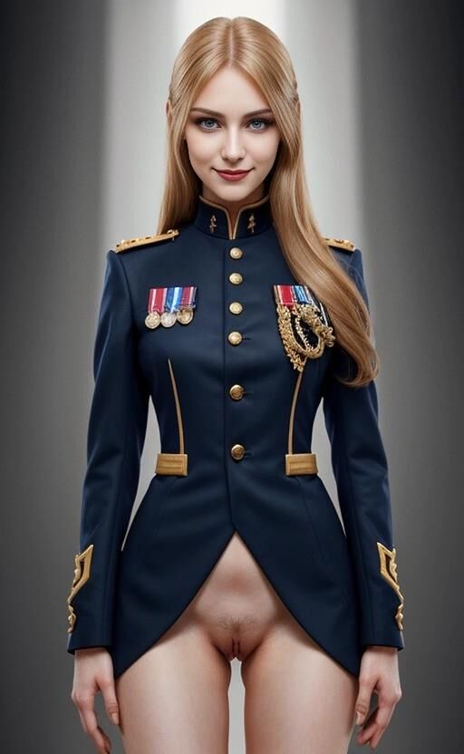 sexy military ladies in their new parade uniforms 02