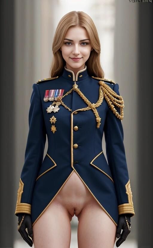 sexy Militärdamen in ihren neuen Paradeuniformen 01