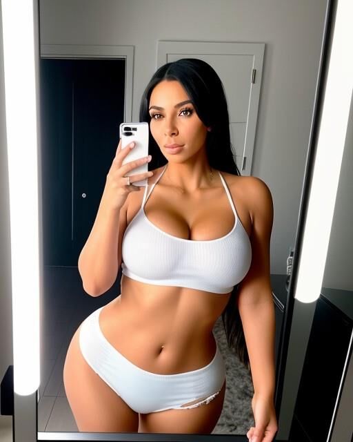 Kim Kardashian selfie AI