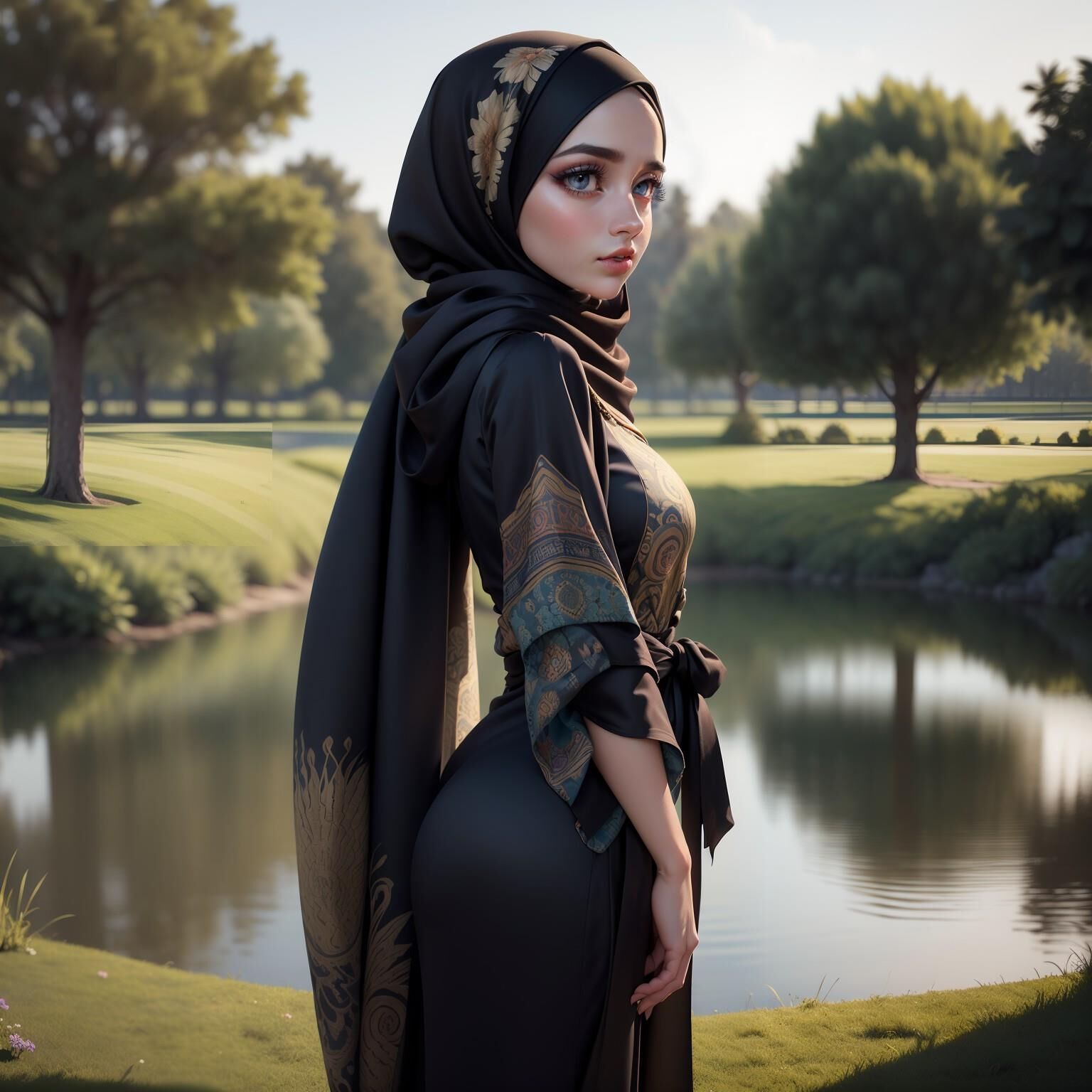 Sexy Hijab KI