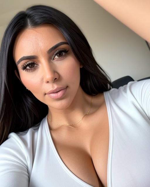 Kim Kardashian selfie AI