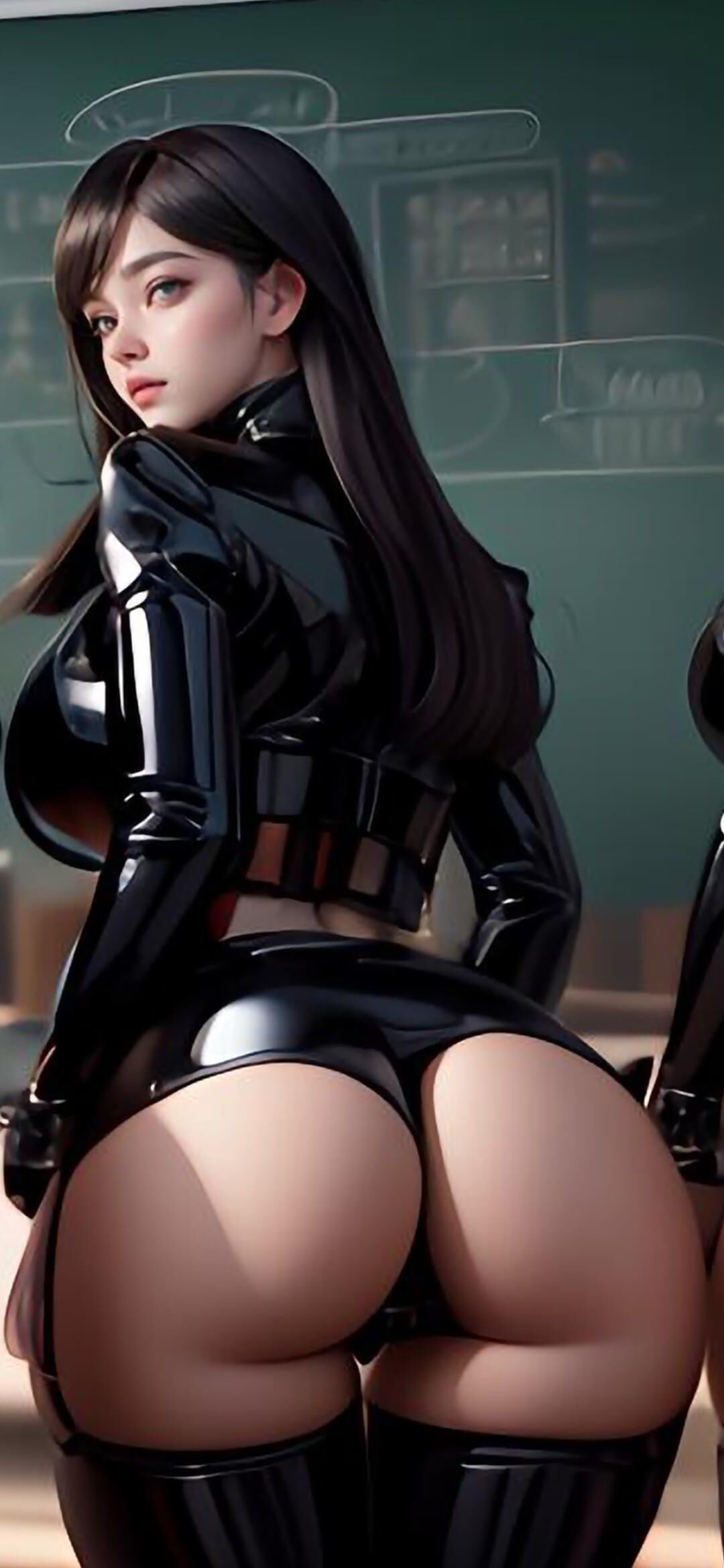 Latex Butts Shinny AI