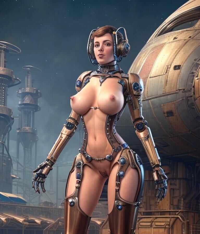 AI Fembots 5 (style Steampunk)