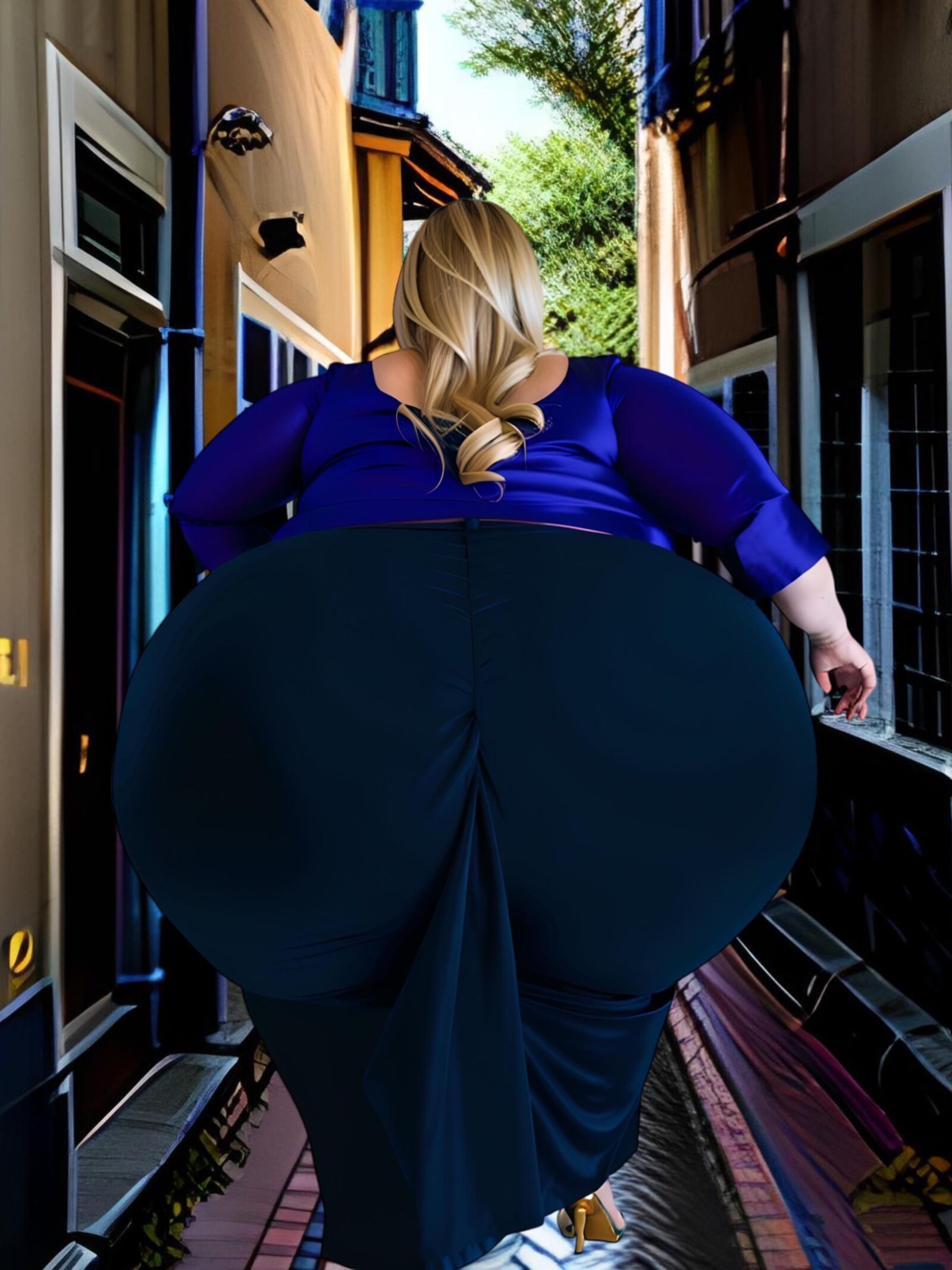 BBVW set#7 plus big mega ass bbvw walking down a street