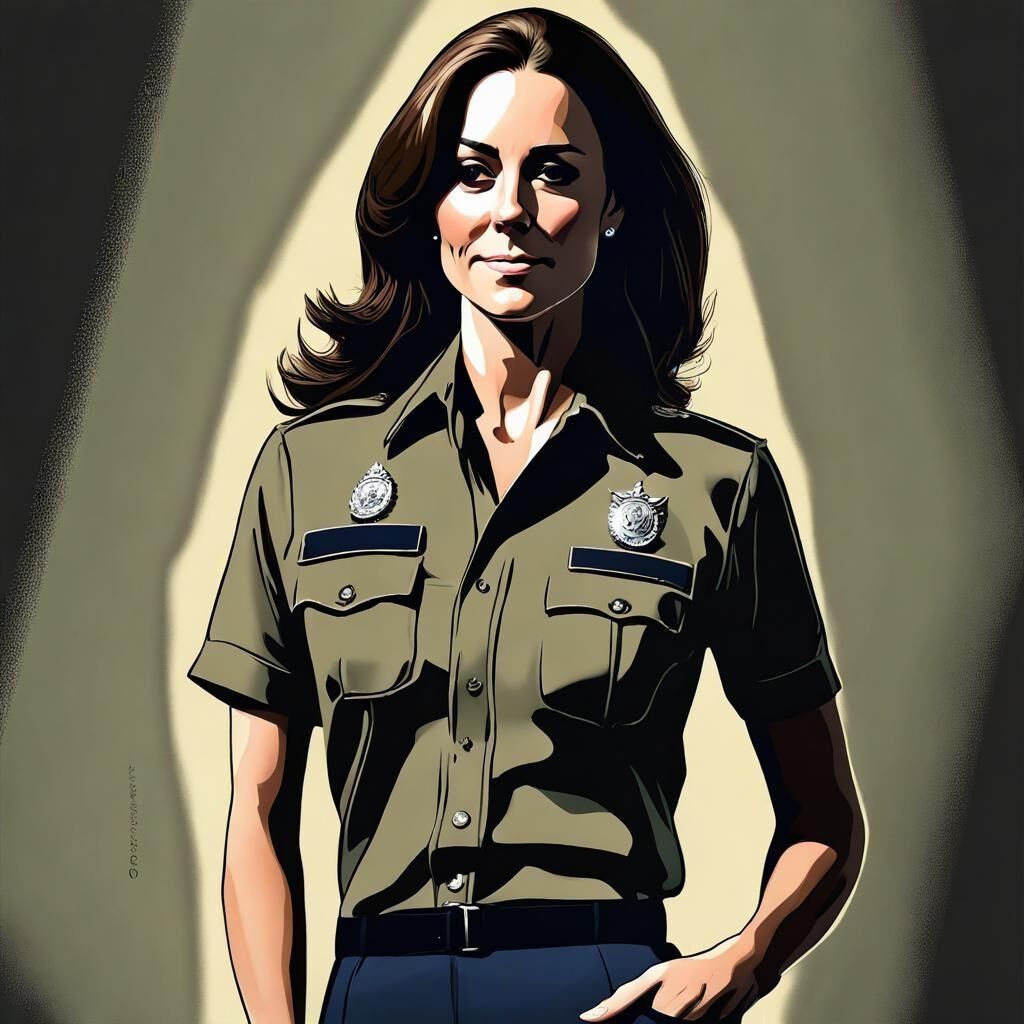 Uniformes.... Kate Middleton como policía