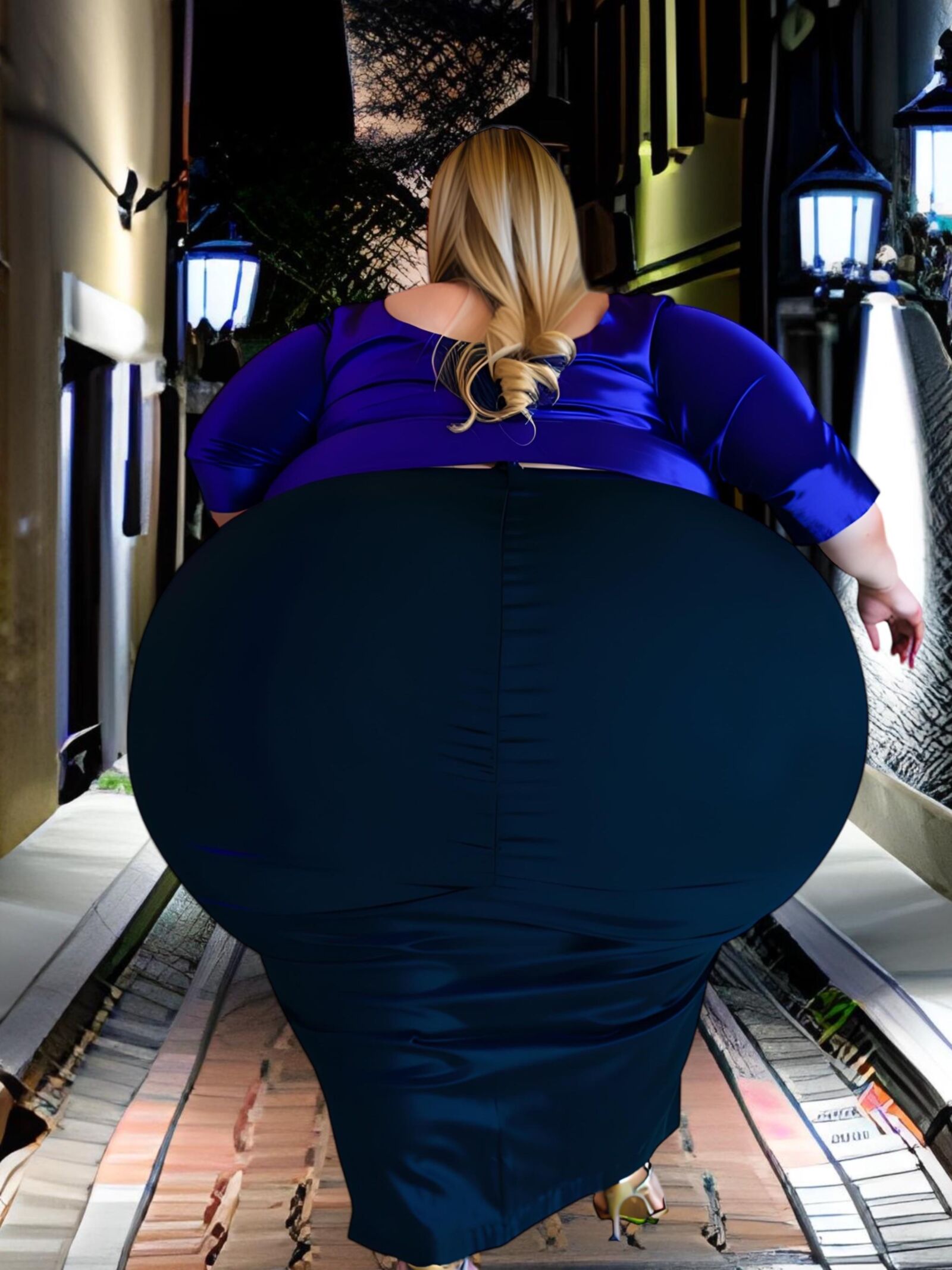 BBVW set#7 plus big mega ass bbvw walking down a street