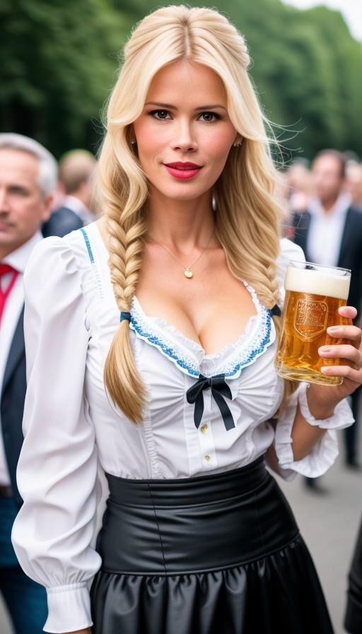 Claudia Schiffer oktoberfest  AI