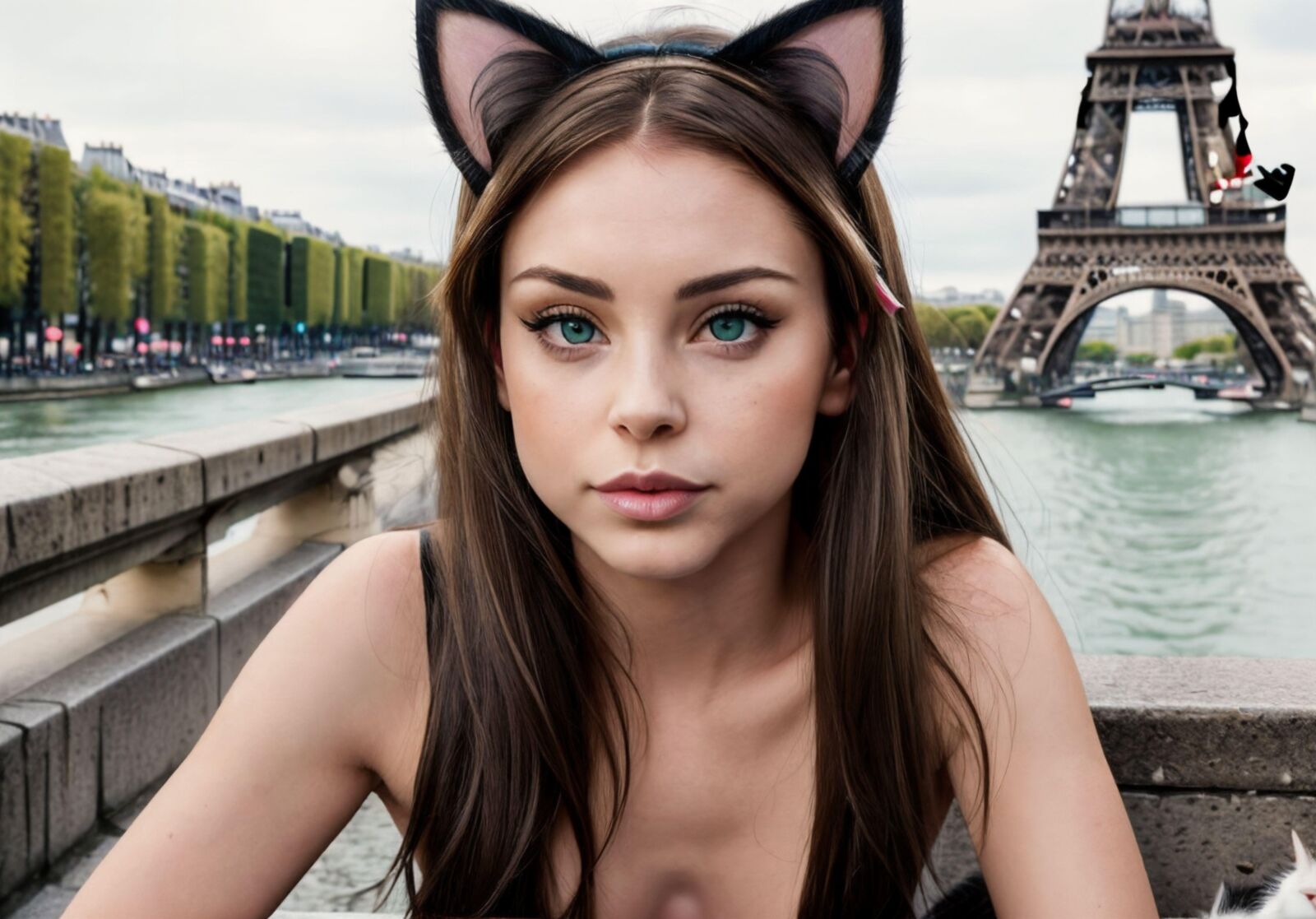 AI - Brunette Catgirl