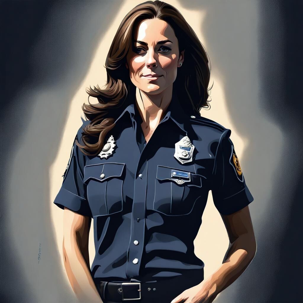 Uniformes.... Kate Middleton como policía