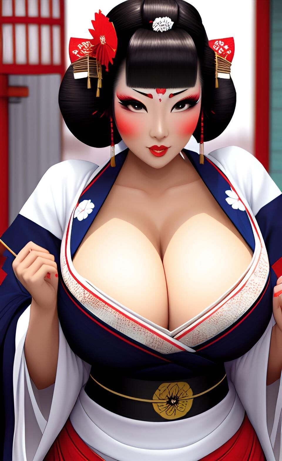 AI Big Boobs Geishas