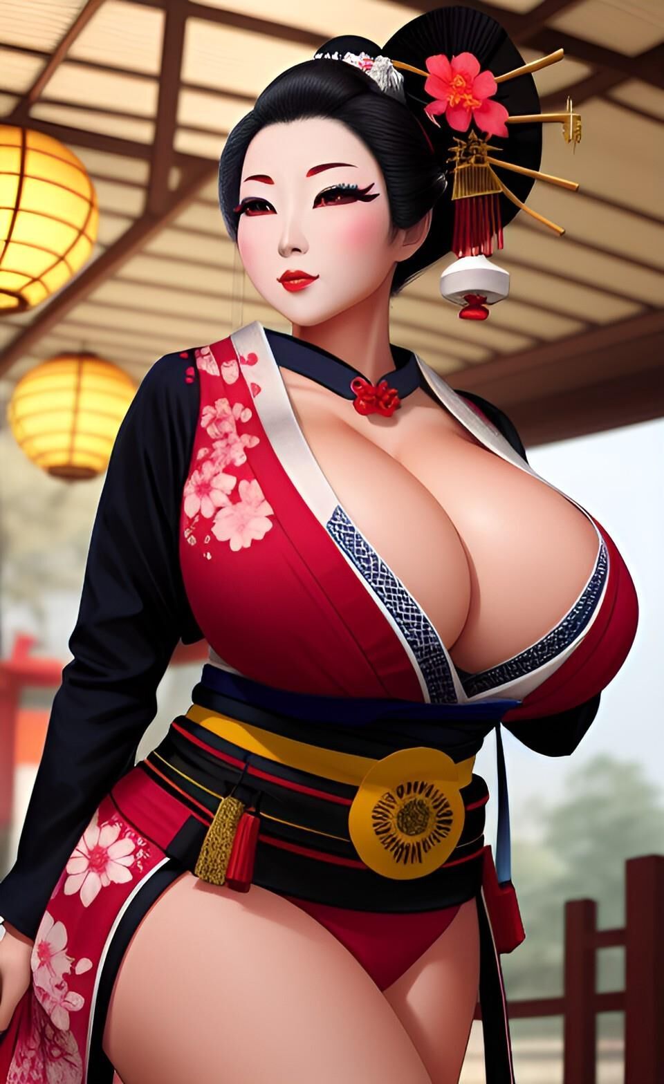 AI Big Boobs Geishas