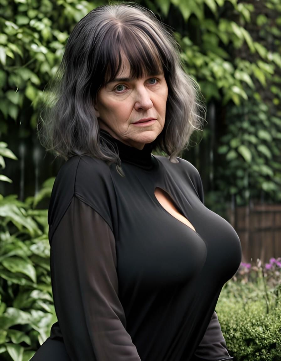 AI Big Tits - Grannies in black