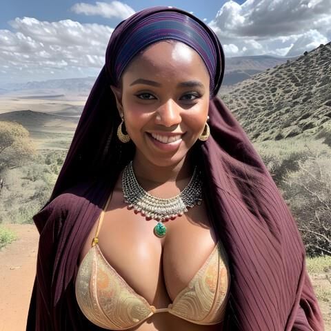 FOFai #1~ Ethnic Black Village woman with Big tits