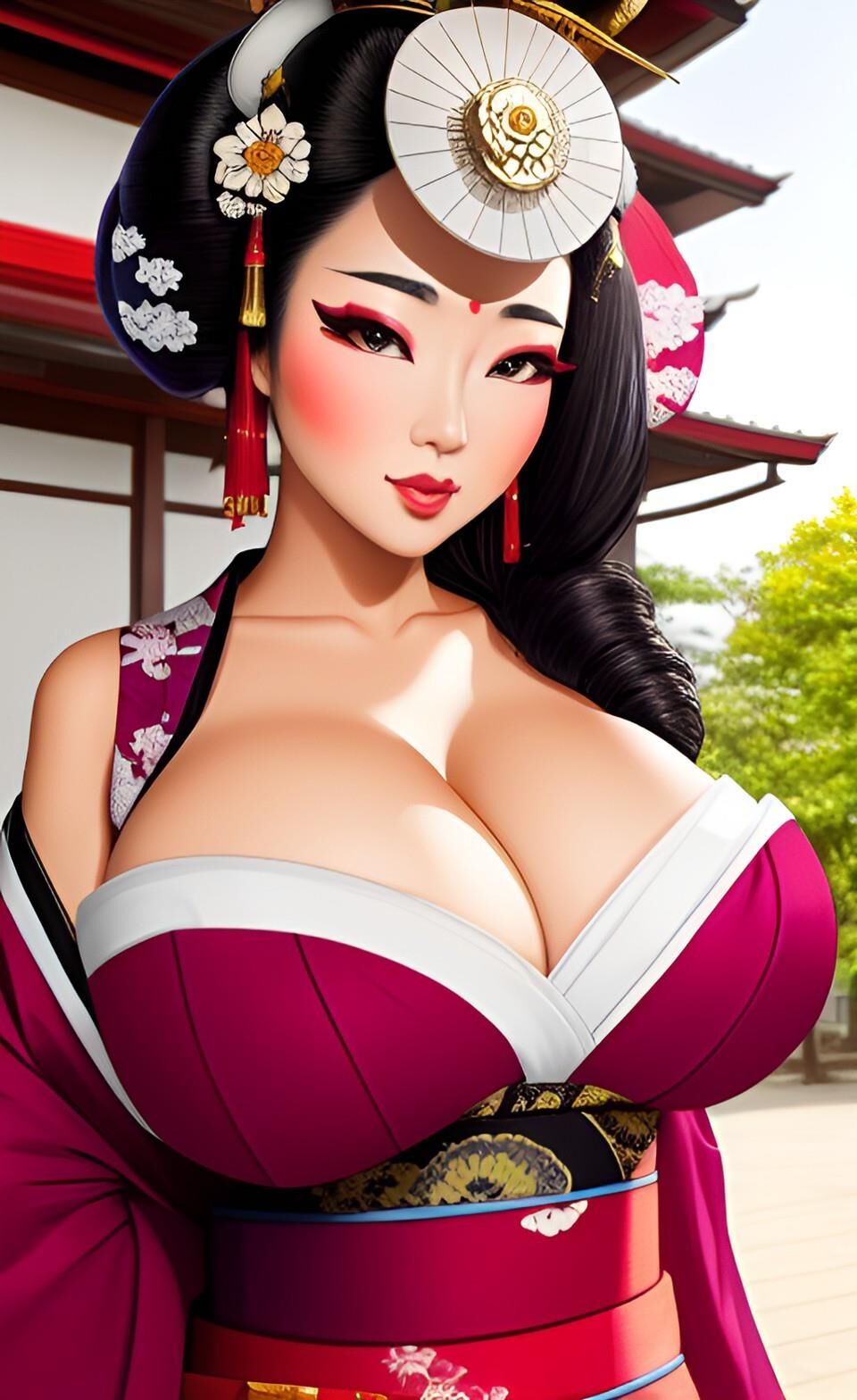 AI Big Boobs Geishas