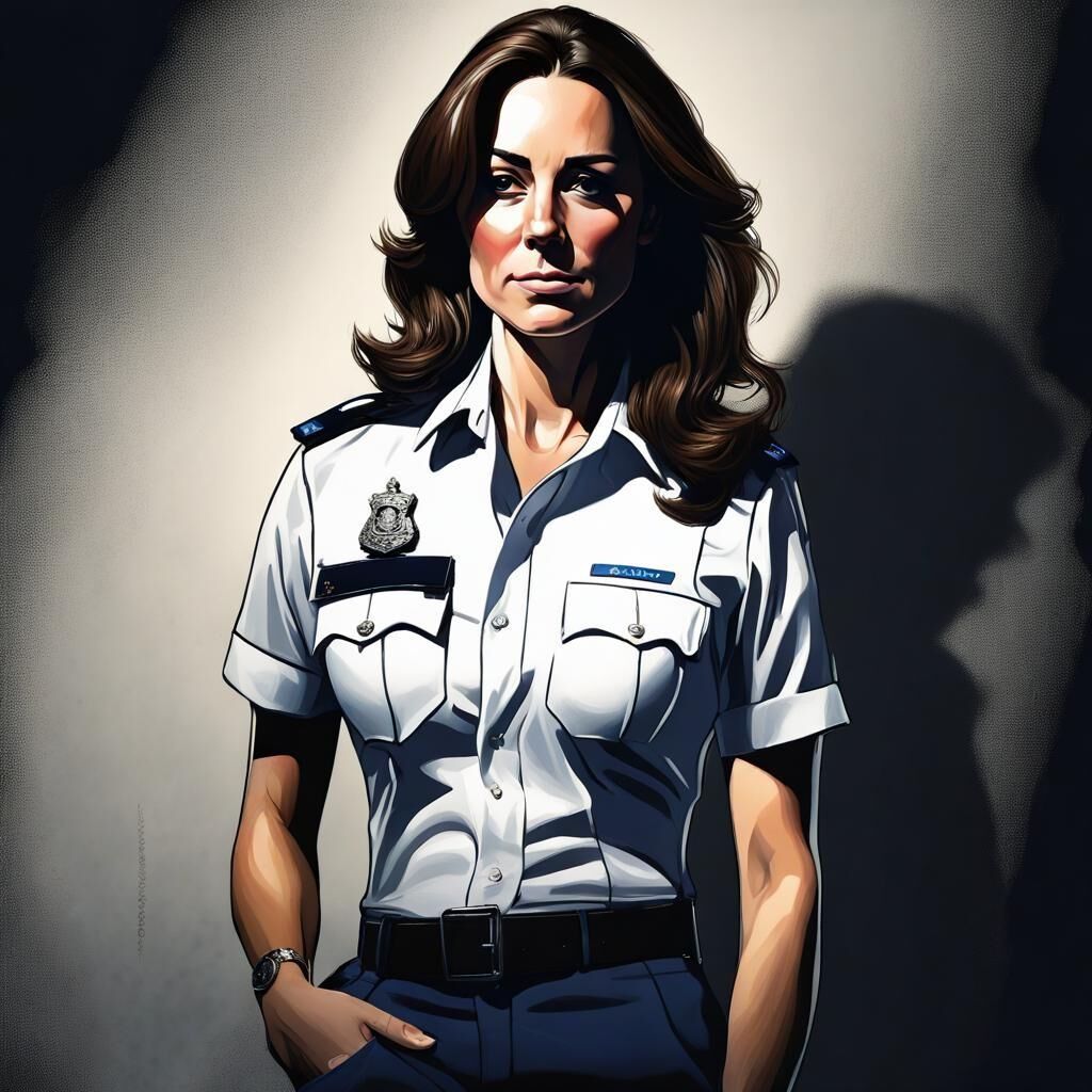 Uniformes.... Kate Middleton como policía