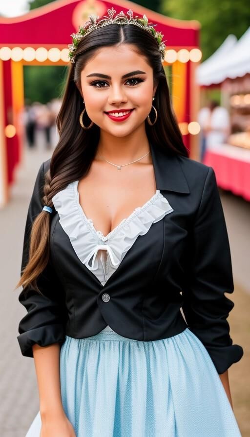 Selena Gomez dirndl AI