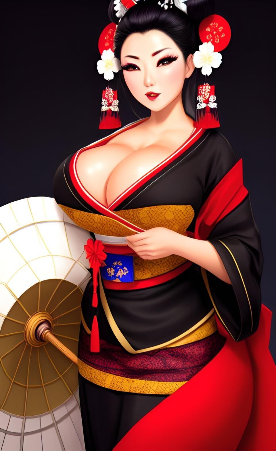 AI Big Boobs Geishas