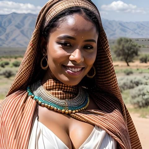 FOFai #1~ Ethnic Black Village woman with Big tits