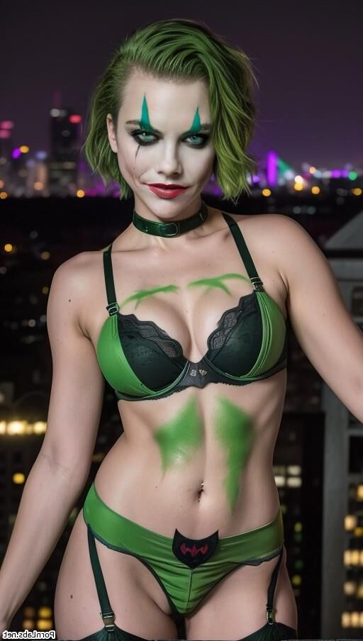 Lauren Cohan as the Joker ai generated