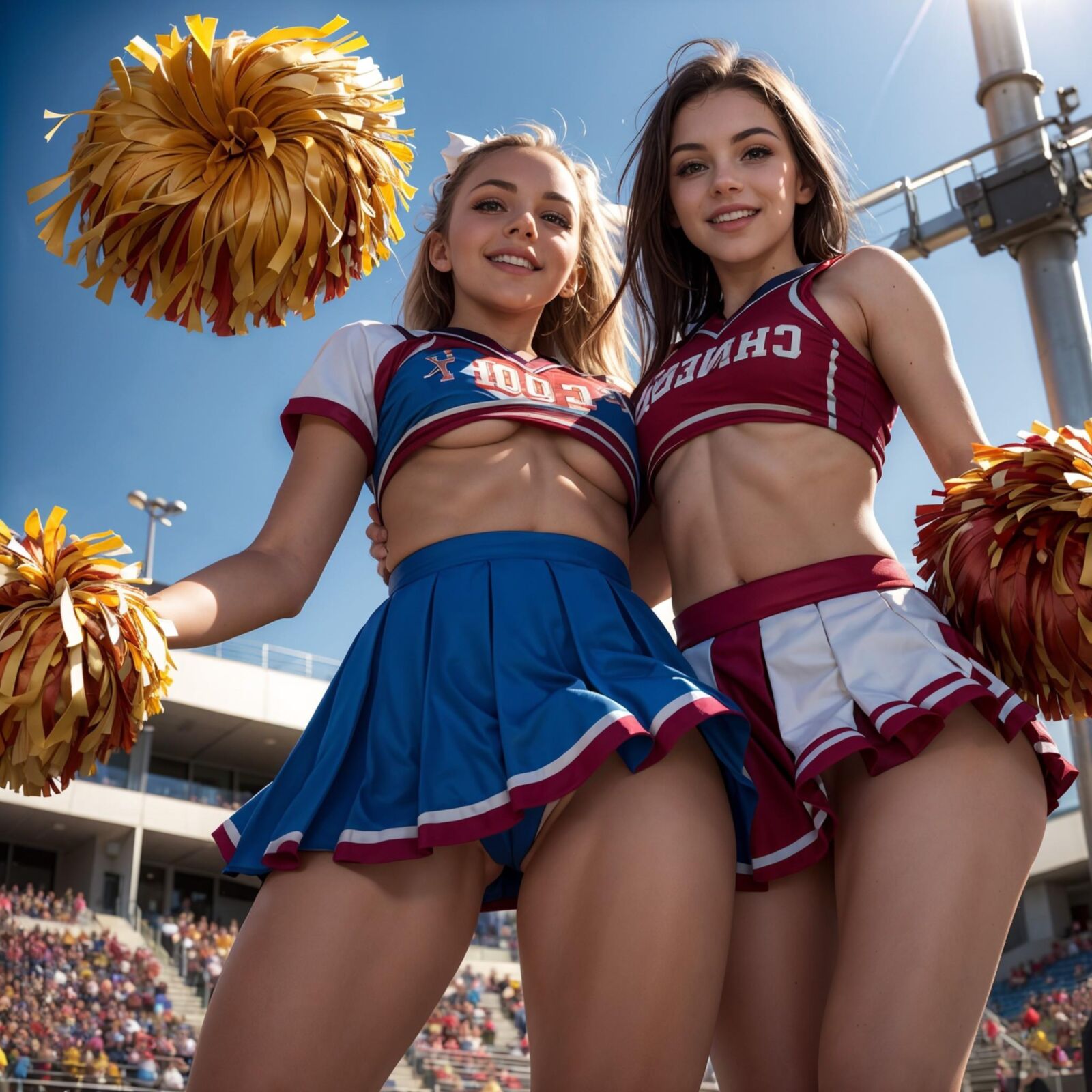 Ai Cheerleader from below