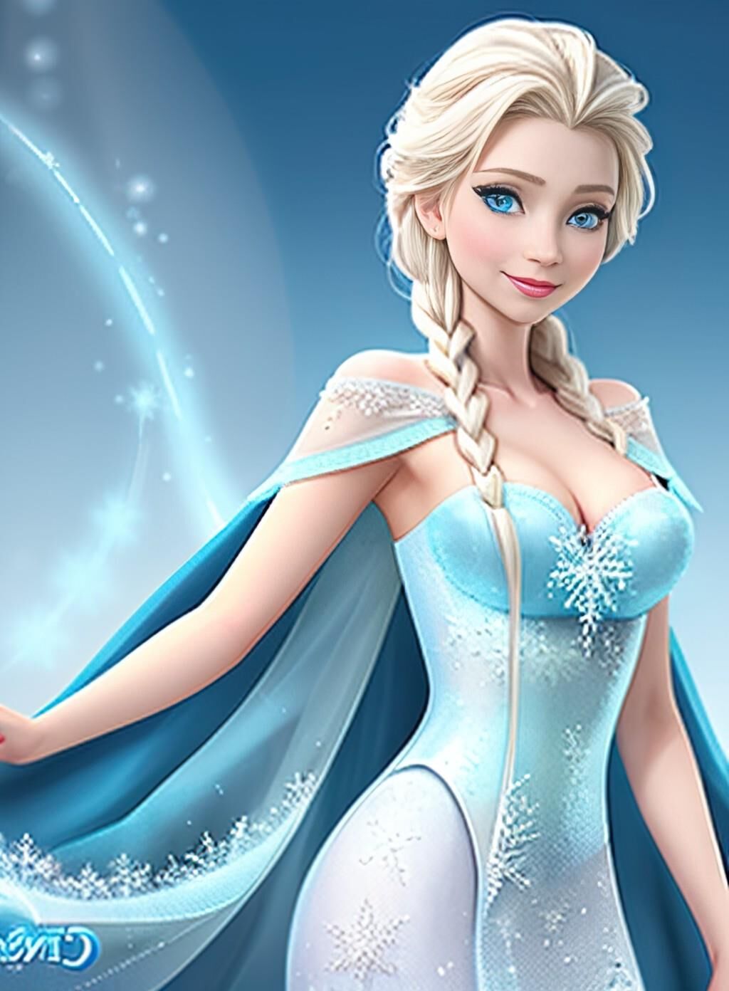 Elsa de frozen desnuda en mi imaginación...