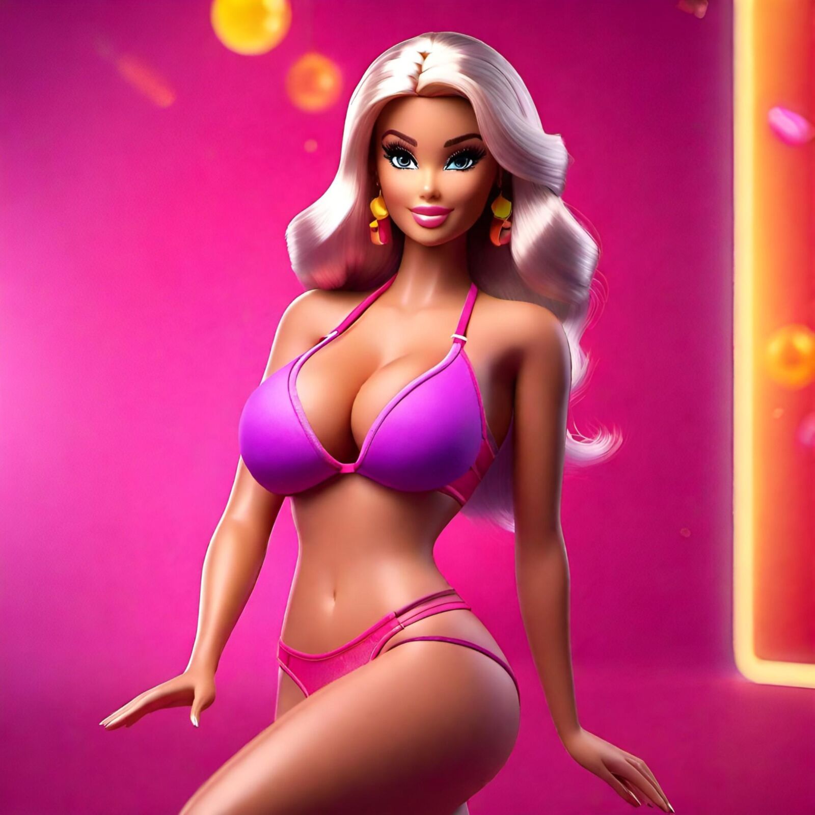 Barbie animated and busty 