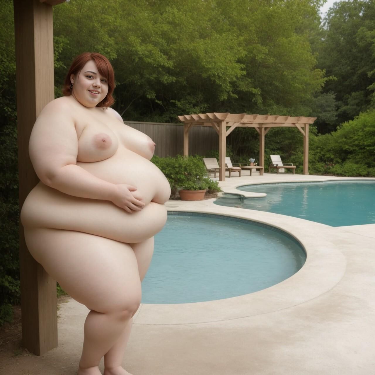 Fatty Dipping (like skinny dipping, but BBW)