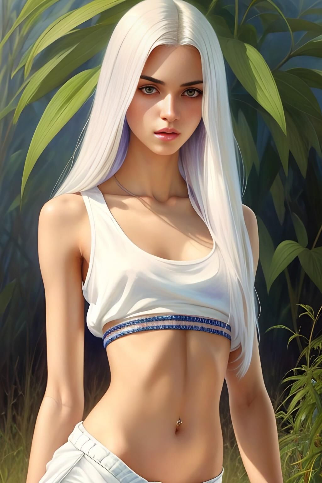 White haired girl - v1