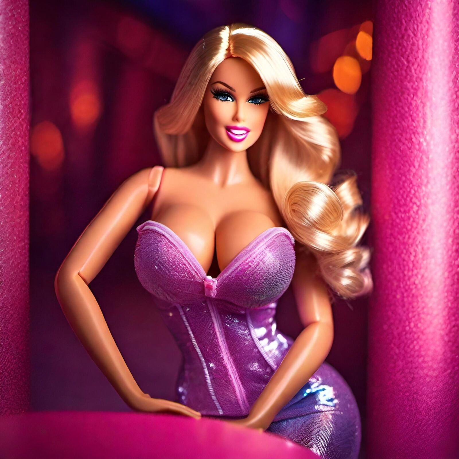 Barbie animated and busty 