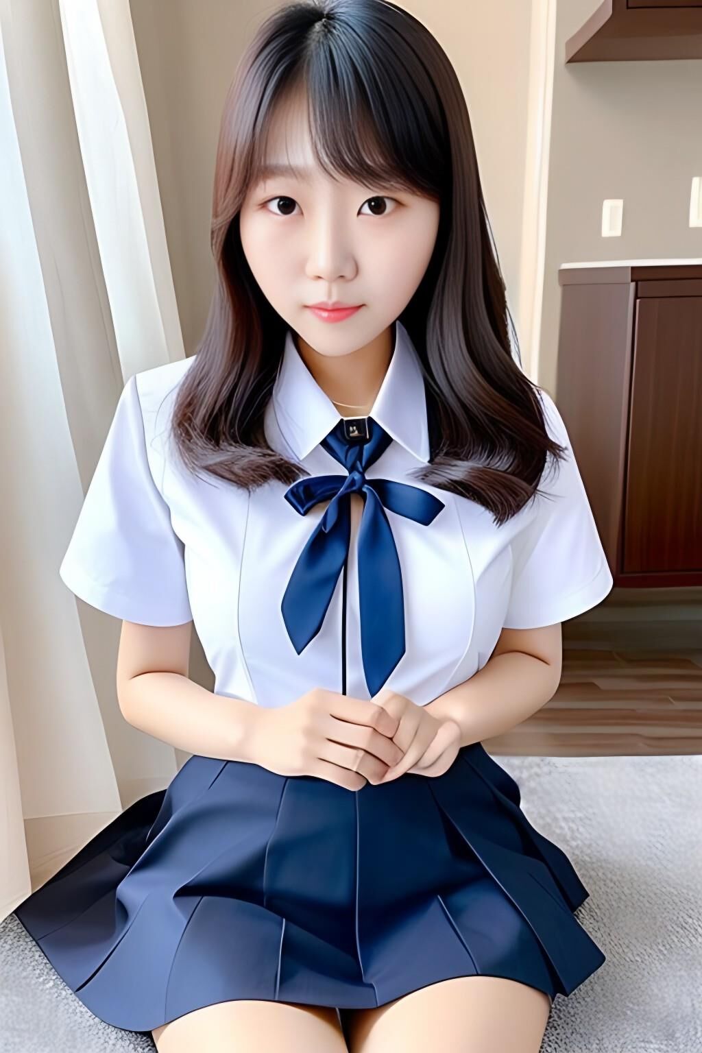 Non-Nude in Schoolgirl Outfit - v1